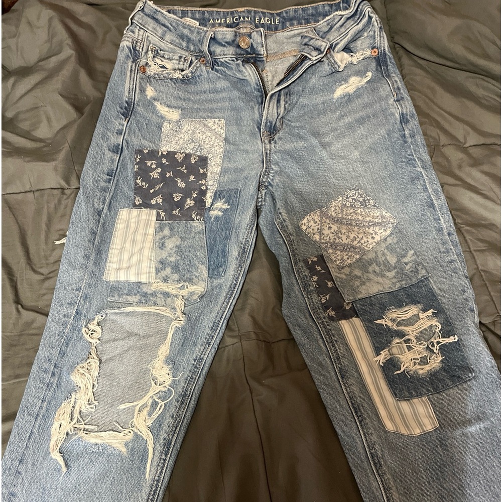 American Eagle Patch Jeans - image 2